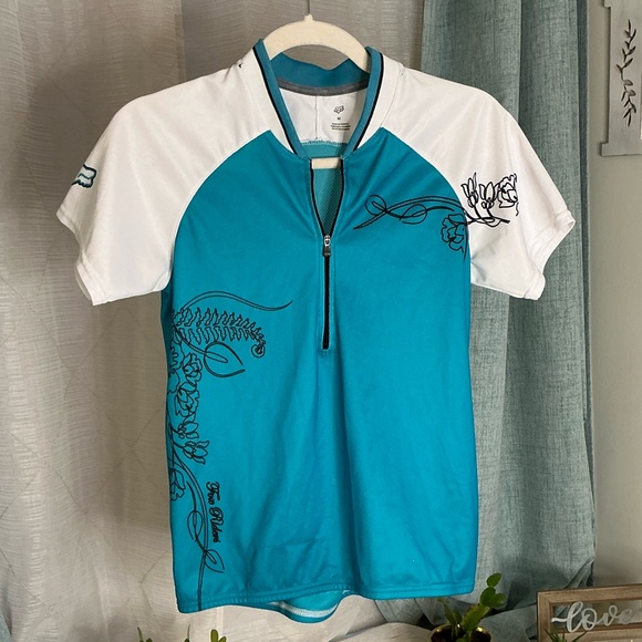 Fox Turquoise and White Women's Jersey - Picture 1 of 6